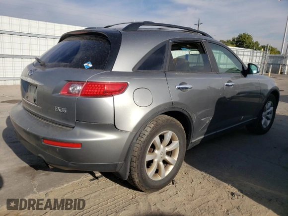 2005 Infiniti FX35 with VIN JNRAS08U65X109597, listed as a Copart auction lot 74576584 with 198,733 mi miles and Salvage Title. Bid and sale history available at carsss.com. Image 3.