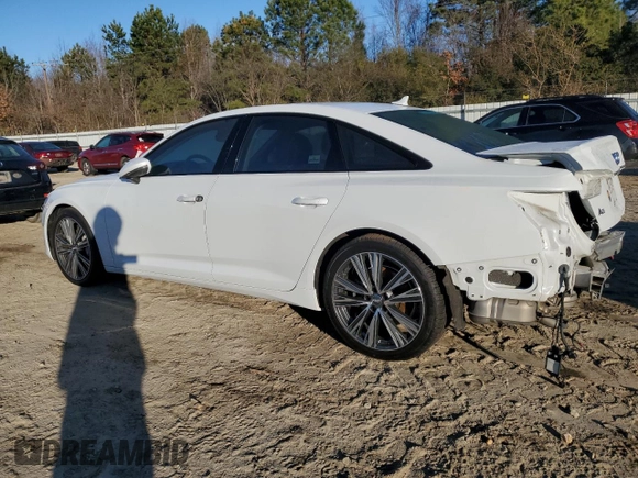 2020 Audi A6 Premium Plus with VIN WAUE8AF27LN090393, listed as a Copart auction lot 86551944 with 0 mi miles and Salvage Title. Bid and sale history available at carsss.com. Image 2.