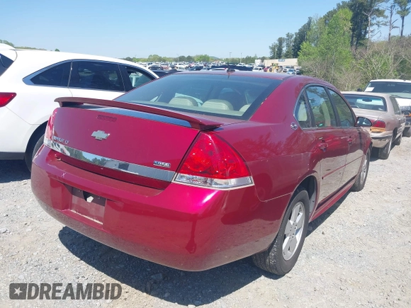 2009 Chevrolet Impala LT with VIN 2G1WT57K291283159, listed as a IAAI auction lot 41982786 with 130,000 mi miles and . Bid and sale history available at DreamBid. Image 4.