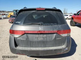 2015 Honda Odyssey Touring Elite with VIN 5FNRL5H92FB097968, listed as a Copart auction lot 46144215 with 0 mi miles and Salvage Title. Bid and sale history available at carsss.com. Image 6.