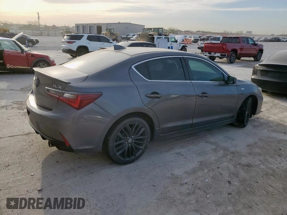2021 Acura ILX w/Premium/A-SPEC Package with VIN 19UDE2F84MA001732, listed as a Copart auction lot 50497125 with 61,017 mi miles and Salvage Title. Bid and sale history available at carsss.com. Image 3.