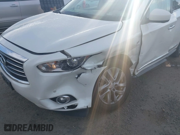 2015 Infiniti QX60 with VIN 5N1AL0MM2FC517425, listed as a IAAI auction lot 41361197 with 145,182 mi miles. Bid and sale history available at carsss.com. Image 6.