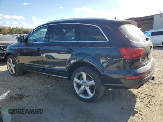 2011 Audi Q7 S line with VIN WA1DGAFE2BD003185, listed as a Copart auction lot 79192554 with 164,365 mi miles and Salvage title. Bid and sale history available at DreamBid. Image 2.