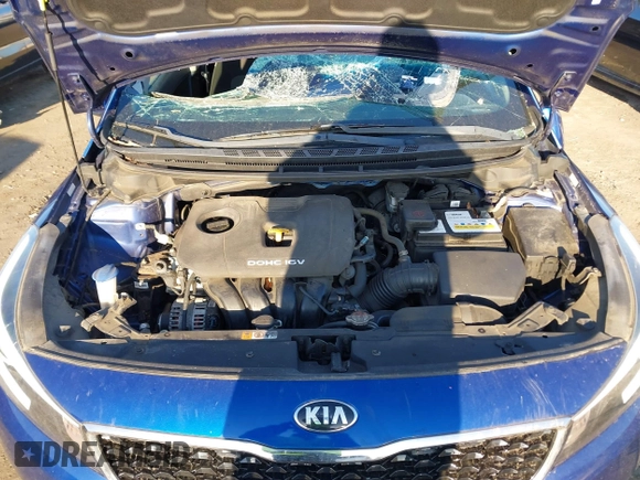 2017 Kia Forte LX with VIN 3KPFK4A76HE161141, listed as a IAAI auction lot 41856798 with 50,584 mi miles. Bid and sale history available at carsss.com. Image 10.