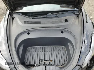 2023 Tesla Model 3 with VIN 5YJ3E1EA3PF451764, listed as a Copart auction lot 58718705 with 33,965 mi miles and Salvage title. Bid and sale history available at DreamBid. Image 11.