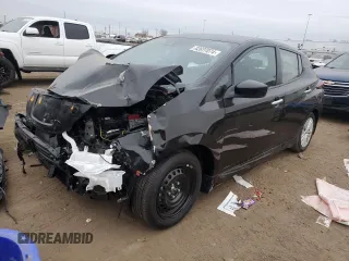 2025 Nissan LEAF S with VIN 1N4AZ1BV1SC561761, listed as a Copart auction lot 82677074 with Not Provided miles and Salvage Title. Bid and sale history available at carsss.com. Image 1.