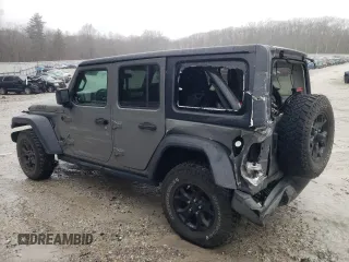 2021 Jeep Wrangler Unlimited Sport S with VIN 1C4HJXDN8MW586934, listed as a Copart auction lot 47842895 with 48,946 mi miles and Salvage Title. Bid and sale history available at carsss.com. Image 2.
