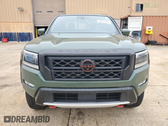 2022 Nissan Frontier Pro-4X z VIN 1N6ED1EKXNN602213, wystawiony jako Copart lot #56967775 z przebiegiem 32 937 mil mil oraz Szkoda całkowita • Salvage title. Historia ofert i sprzedaży dostępna na DreamBid. Obrazek 5.