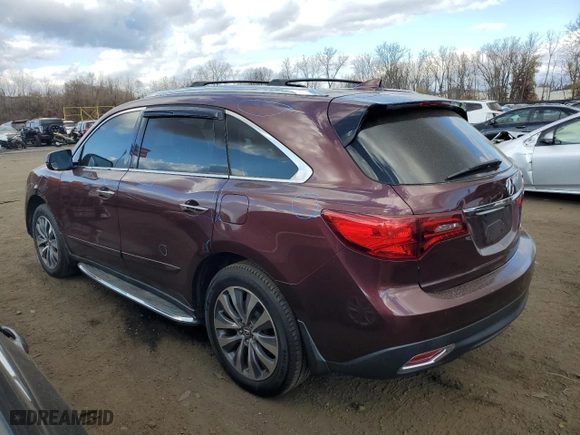 2014 Acura MDX Tech Pkg with VIN 5FRYD4H43EB009806, listed as a Copart auction lot 79221024 with 203,860 mi miles and Salvage Title. Bid and sale history available at carsss.com. Image 2.