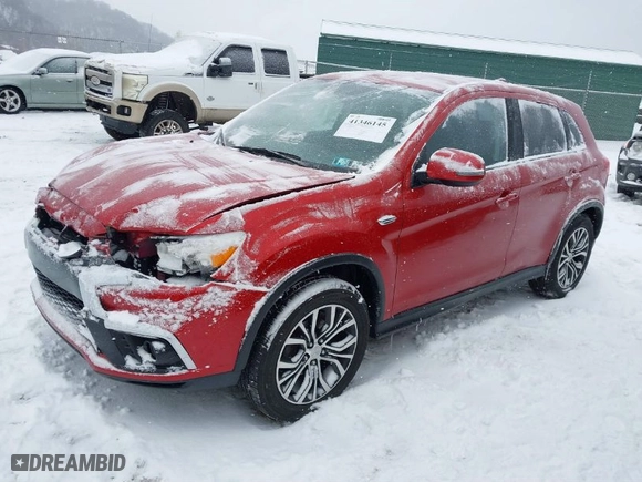 2019 Mitsubishi Outlander Sport ES 2.0 with VIN JA4AR3AU9KU028026, listed as a IAAI auction lot 41346145 with 56,886 mi miles. Bid and sale history available at carsss.com. Image 2.