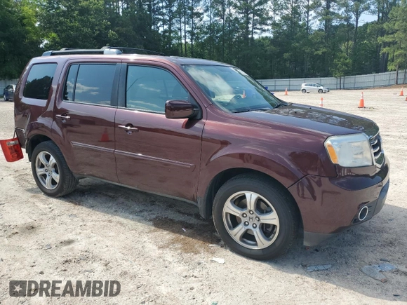 2013 Honda Pilot EX-L with VIN 5FNYF4H55DB006389, listed as a Copart auction lot 59683325 with 181,803 mi miles and Salvage title. Bid and sale history available at DreamBid. Image 4.