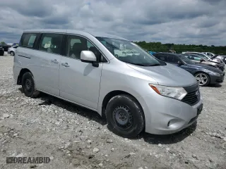 2015 Nissan Quest S with VIN JN8AE2KP4F9133235, listed as a Copart auction lot 54136054 with 213,140 mi miles and Salvage Title. Bid and sale history available at carsss.com. Image 4.