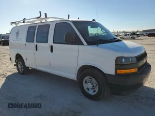 2018 Chevrolet Express Cargo Van with VIN 1GCWGAFP7J1308813, listed as a Copart auction lot 76701314 with 230,531 mi miles and Clean Title. Bid and sale history available at carsss.com. Image 4.
