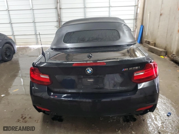 2015 BMW 2 Series M235i with VIN WBA1M1C55FV393797, listed as a Copart auction lot 44534245 with 93,136 mi miles and Salvage Title. Bid and sale history available at carsss.com. Image 6.