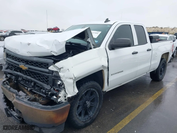 2015 Chevrolet Silverado 1500 LS with VIN 1GCVKPEC9FZ248683, listed as a IAAI auction lot 41427591 with 210,449 mi miles. Bid and sale history available at carsss.com. Image 2.