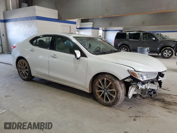 2019 Acura TLX with VIN 19UUB2F30KA000619, listed as a Copart auction lot 45849735 with 0 mi miles and Salvage Title. Bid and sale history available at carsss.com. Image 4.