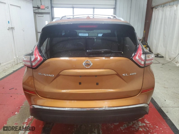 2016 Nissan Murano SL with VIN 5N1AZ2MH1GN118279, listed as a Copart auction lot 43074435 with 165,616 mi miles and Clean Title. Bid and sale history available at carsss.com. Image 6.