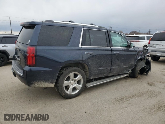 2020 Chevrolet Tahoe Premier with VIN 1GNSKCKC9LR153690, listed as a Copart auction lot 48520425 with 41,418 mi miles and Salvage title. Bid and sale history available at DreamBid. Image 3.