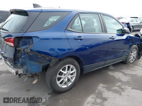 2023 Chevrolet Equinox LS with VIN 3GNAXHEG9PL170527, listed as a IAAI auction lot 42518147 with 35,716 mi miles and . Bid and sale history available at DreamBid. Image 4.