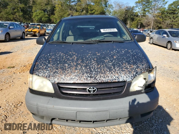 2001 Toyota Sienna LE with VIN 4T3ZF13C71U364074, listed as a Copart auction lot 46439655 with 421,623 mi miles and Salvage Title. Bid and sale history available at carsss.com. Image 5.