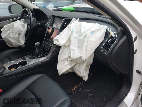 2015 Infiniti Q50 Premium with VIN JN1BV7AR1FM405143, listed as a IAAI auction lot 42267204 with 120,886 mi miles and . Bid and sale history available at DreamBid. Image 5.