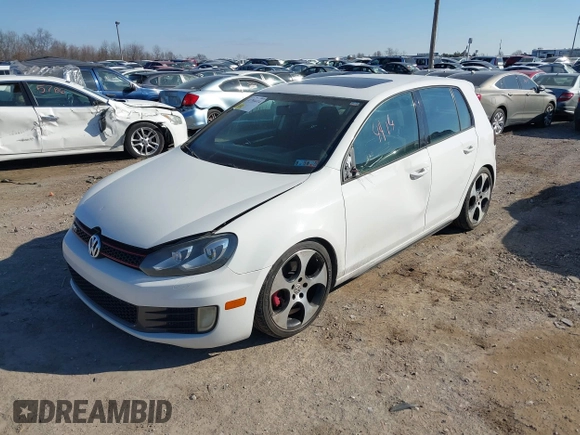 2010 Volkswagen Golf GTI with VIN WVWGD7AJ1AW314659, listed as a IAAI auction lot 41704414 with 159,187 mi miles and . Bid and sale history available at DreamBid. Image 2.