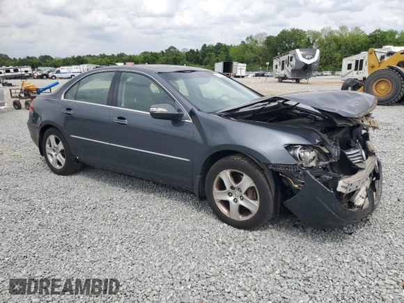 2006 Acura RL with VIN JH4KB16596C004369, listed as a Copart auction lot 54237425 with 191,708 mi miles and Salvage title. Bid and sale history available at DreamBid. Image 4.