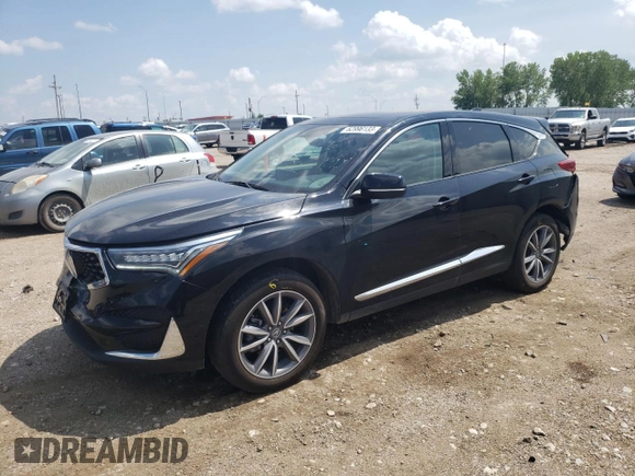 2020 Acura RDX w/Technology Pkg with VIN 5J8TC2H50LL040311, listed as a Copart auction lot 62996133 with 45,453 mi miles. Bid and sale history available at carsss.com. Image 1.