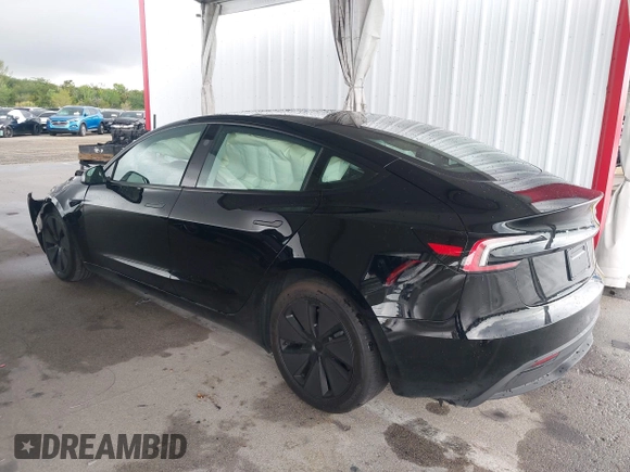 2024 Tesla Model 3 with VIN 5YJ3E1EA6RF731312, listed as a IAAI auction lot 41987407 with 5,025 mi miles and . Bid and sale history available at DreamBid. Image 3.
