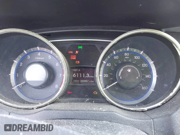 2011 Hyundai Sonata GLS with VIN 5NPEB4AC4BH216908, listed as a IAAI auction lot 42001947 with 253,837 mi miles and . Bid and sale history available at carsss.com. Image 7.