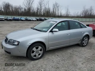 2002 Audi A6 3.0L with VIN WAULT64B62N104952, listed as a Copart auction lot 51738065 with 100,225 mi miles and Salvage Title. Bid and sale history available at carsss.com. Image 1.