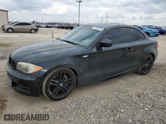 2012 BMW 1 Series 135i with VIN WBAUC9C5XCVM13083, listed as a Copart auction lot 47452225 with 81,786 mi miles and Salvage title. Bid and sale history available at DreamBid. Image 1.