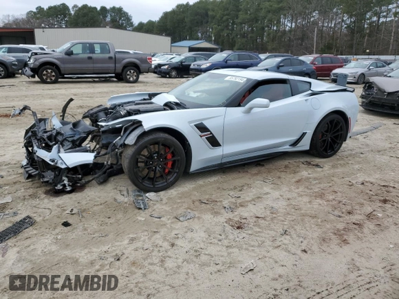 2019 Chevrolet Corvette Grand Sport 1LT z VIN 1G1YW2D71K5112647, wystawiony jako Copart lot #85792194 z przebiegiem 22 769 mil mil oraz Szkoda całkowita • Salvage title. Historia ofert i sprzedaży dostępna na DreamBid. Obrazek 1.
