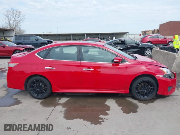 2015 Nissan Sentra S with VIN 3N1AB7AP6FY323263, listed as a IAAI auction lot 41892763 with 140,527 mi miles. Bid and sale history available at carsss.com. Image 13.