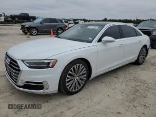 2019 Audi A8 L with VIN WAU8DAF82KN014043, listed as a Copart auction lot 41711205 with 74,642 mi miles and Salvage Title. Bid and sale history available at carsss.com. Image 1.