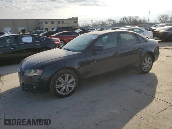 2010 Audi A4 2.0T Premium with VIN WAUAFAFL0AN024598, listed as a Copart auction lot 45103005 with 108,034 mi miles and Salvage Title. Bid and sale history available at carsss.com. Image 1.