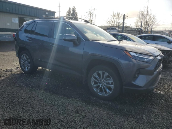 2024 Toyota RAV4 XLE Premium with VIN 2T3A1RFV9RC404627, listed as a Copart auction lot 46547265 with 19,214 mi miles and Salvage Title. Bid and sale history available at carsss.com. Image 4.