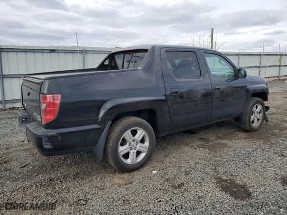 2010 Honda Ridgeline RTL with VIN 5FPYK1F57AB010749, listed as a Copart auction lot 45884225 with 165,016 mi miles and Salvage Title. Bid and sale history available at carsss.com. Image 3.