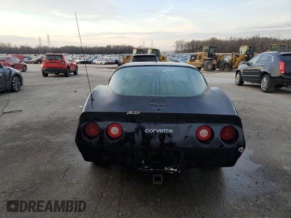 1981 Chevrolet Corvette with VIN 1G1AY8760B5104301, listed as a Copart auction lot 85943574 with 85,983 mi miles and Clean Title. Bid and sale history available at carsss.com. Image 6.