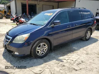 2006 Honda Odyssey EX with VIN 5FNRL38476B032283, listed as a Copart auction lot 63633145 with Not provided miles and Salvage title. Bid and sale history available at DreamBid. Image 1.