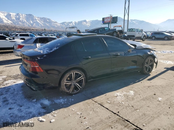 2019 Volvo S60 R-Design with VIN 7JRA22TMXKG003721, listed as a Copart auction lot 87666105 with 103,266 mi miles and Salvage Title. Bid and sale history available at carsss.com. Image 3.