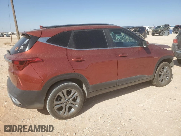 2021 Kia Seltos S with VIN KNDEU2AA6M7100131, listed as a Copart auction lot 47452425 with 134,367 mi miles and Salvage Title. Bid and sale history available at DreamBid. Image 3.