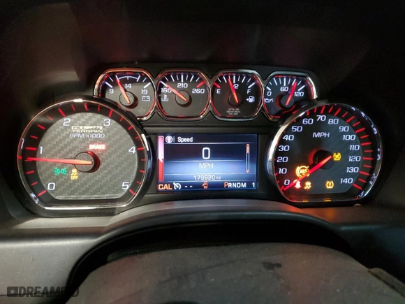 2015 GMC Sierra 2500HD SLT with VIN 1GT12ZE84FF533685, listed as a Copart auction lot 45465815 with 179,920 mi miles and Salvage Title. Bid and sale history available at carsss.com. Image 9.