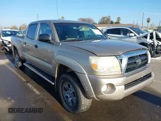 2005 Toyota Tacoma PreRunner with VIN 3TMKU72N55M003169, listed as a IAAI auction lot 41337937 with 142,474 mi miles. Bid and sale history available at carsss.com. Image 1.