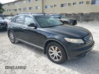 2007 Infiniti FX35 with VIN JNRAS08U87X102816, listed as a Copart auction lot 60857214 with 182,310 mi miles and Salvage Title. Bid and sale history available at carsss.com. Image 4.
