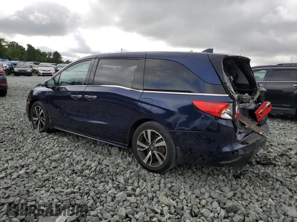 2018 Honda Odyssey Elite z VIN 5FNRL6H9XJB039802, wystawiony jako Copart lot #57116345 z przebiegiem 107 939 mil mil oraz Szkoda całkowita • Salvage title. Historia ofert i sprzedaży dostępna na DreamBid. Obrazek 2.
