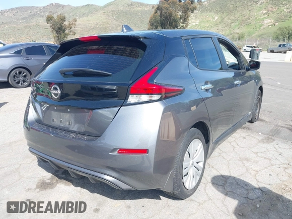 2023 Nissan LEAF S with VIN 1N4AZ1BV5PC554920, listed as a IAAI auction lot 41840547 with 22,329 mi miles and . Bid and sale history available at DreamBid. Image 4.