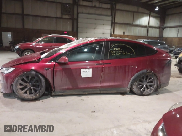 2023 Tesla Model X with VIN 7SAXCDE51PF403632, listed as a IAAI auction lot 41328722 with Not Provided miles and . Bid and sale history available at DreamBid. Image 13.