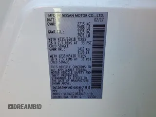 2017 Nissan Pathfinder SV with VIN 5N1DR2MM5HC666793, listed as a Copart auction lot 51924315 with 167,309 mi miles and Salvage title. Bid and sale history available at DreamBid. Image 14.