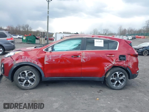 2022 Kia Sportage LX with VIN KNDPMCAC0N7002990, listed as a IAAI auction lot 42042805 with 25,789 mi miles and . Bid and sale history available at carsss.com. Image 14.
